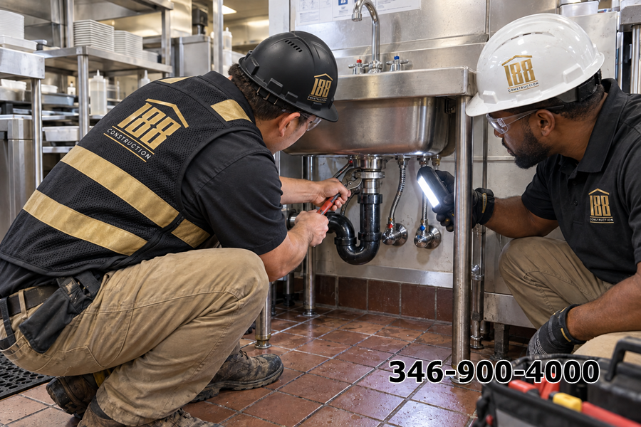 Dịch Vụ Plumbing Thương Mại Tại Houston | 188 CONSTRUCTION