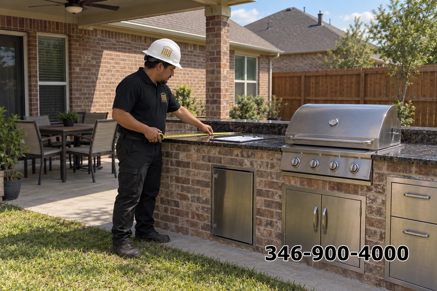 Thi Công Bếp Ngoài Trời Tại Houston