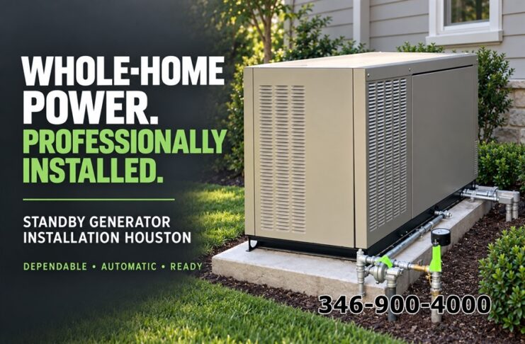 Lắp Máy Phát Điện Dự Phòng Tại Houston