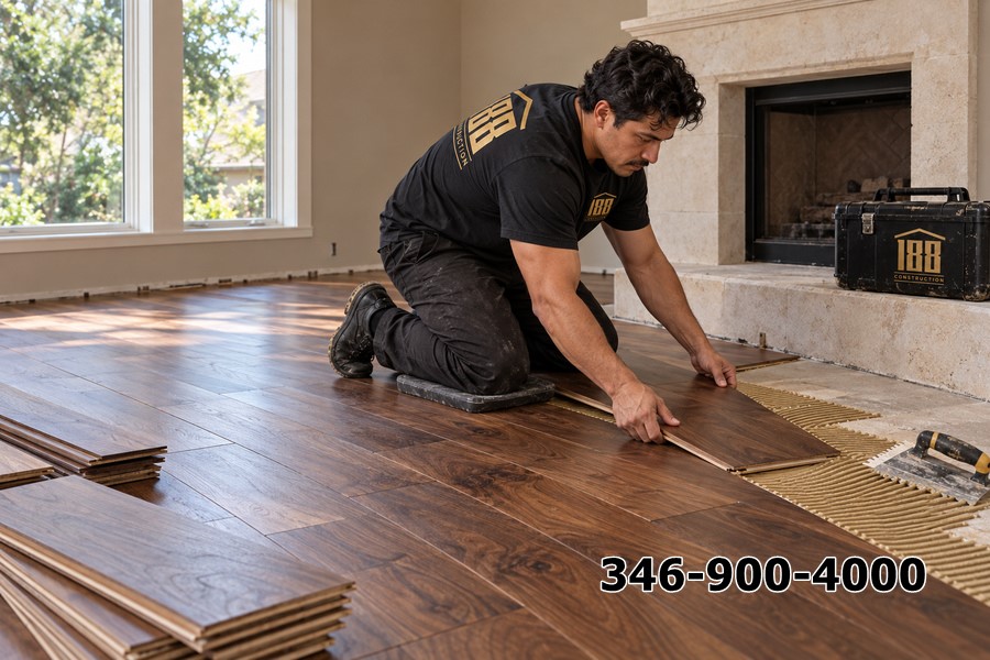 Lắp Sàn Gỗ Tự Nhiên Tại Houston