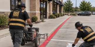 Kẻ Vạch Bãi Đậu Xe Tại Houston | 188 CONSTRUCTION Kẻ vạch bãi đậu xe tại Houston
