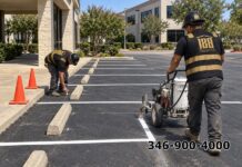Parking Lot Striping Houston | 188 CONSTRUCTION Parking Lot Striping Houston